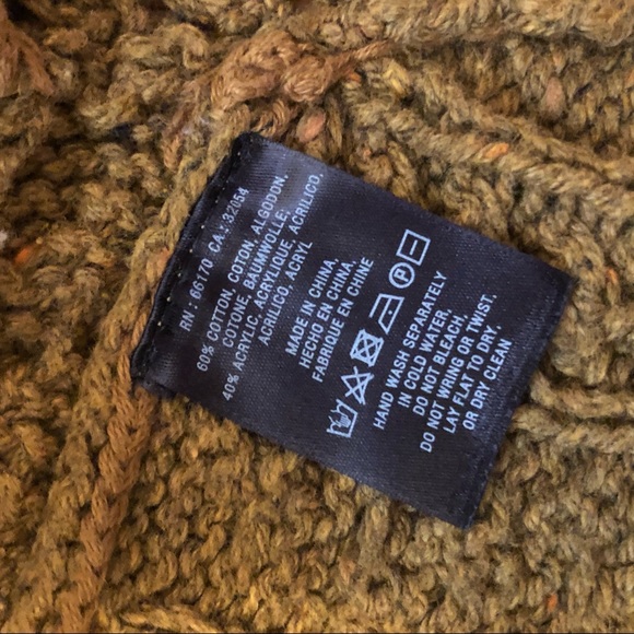 Anthropologie Curved Cable Poncho Sweater - Picture 10 of 10